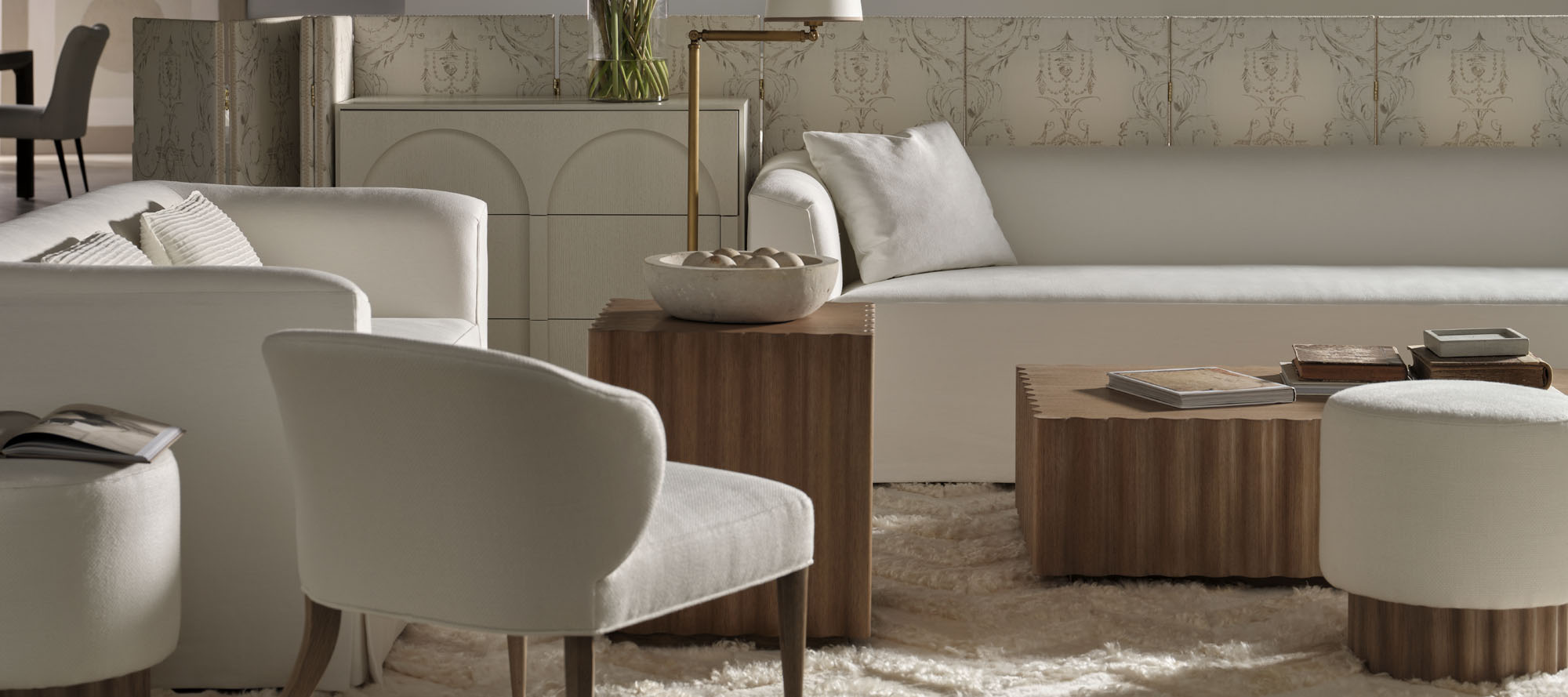 Malta Cocktail Table by Milling Road Originals BAA3456 Baker Furniture