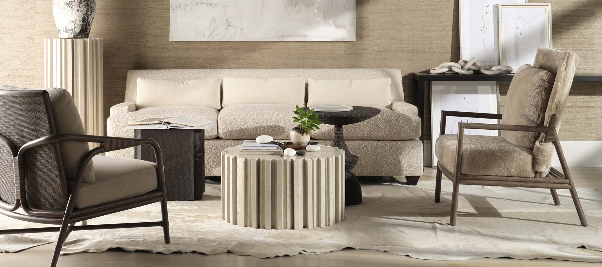 Huxley Pedestal by Baker Luxe BAA3482 Baker Furniture