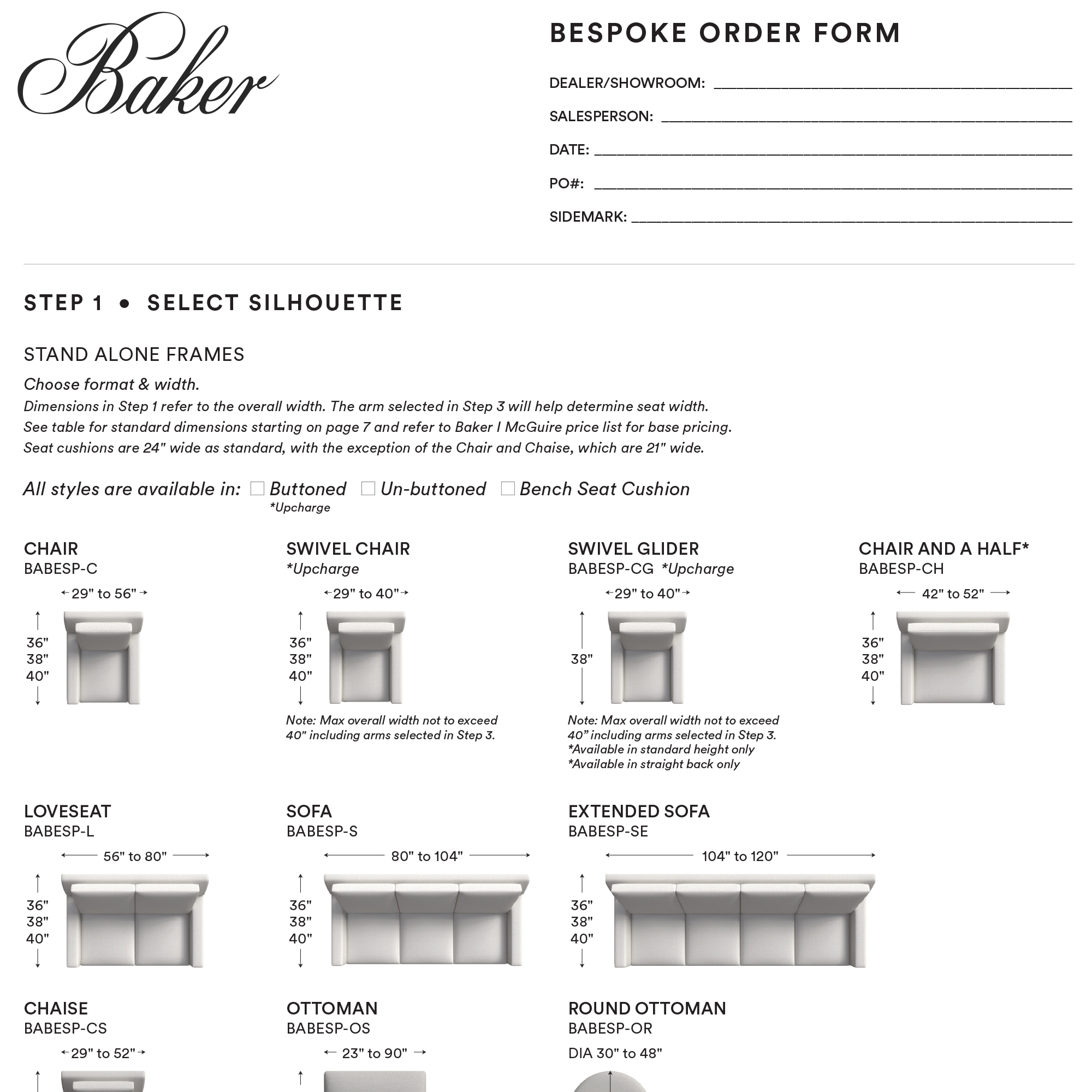 Baker Bespoke Brochure