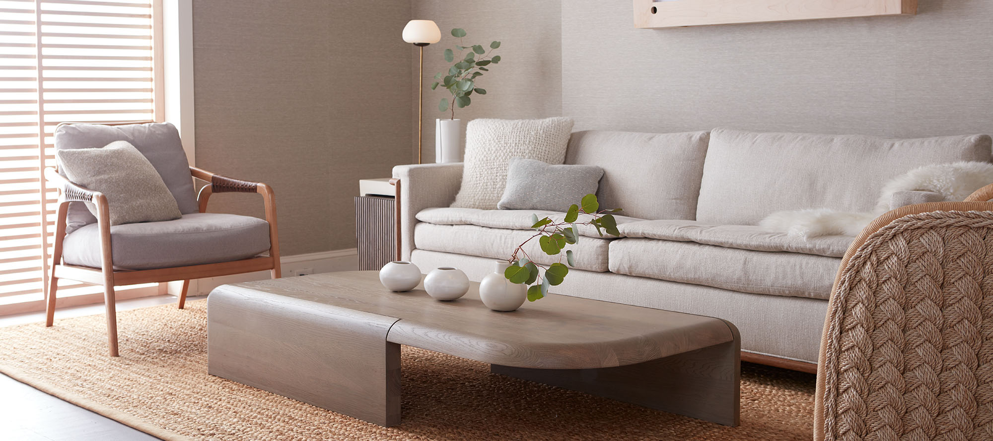 Knot Lounge Chair by McGuire Originals MCA102 Baker Furniture